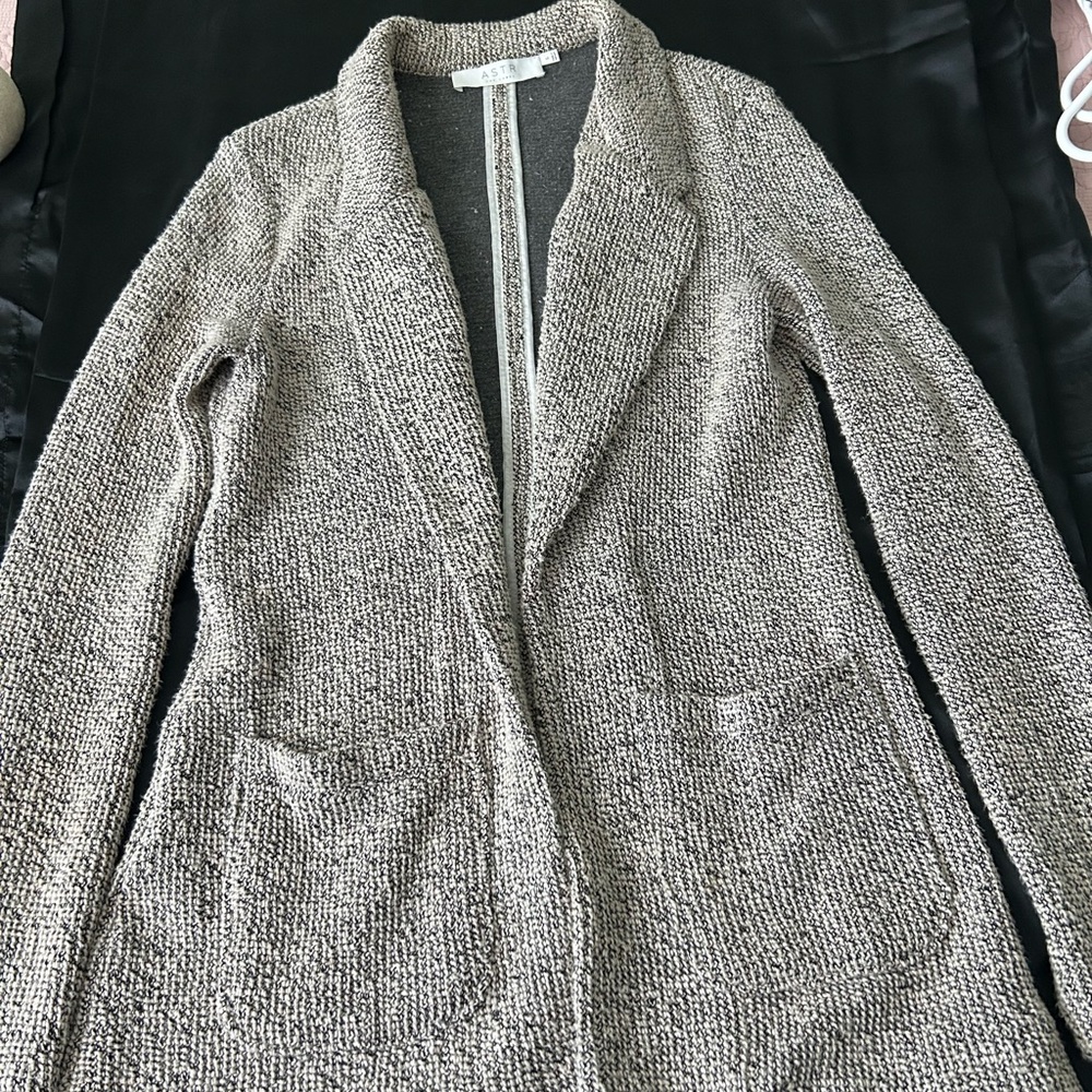 ASTR Blazer Jacket gray brown . Size small